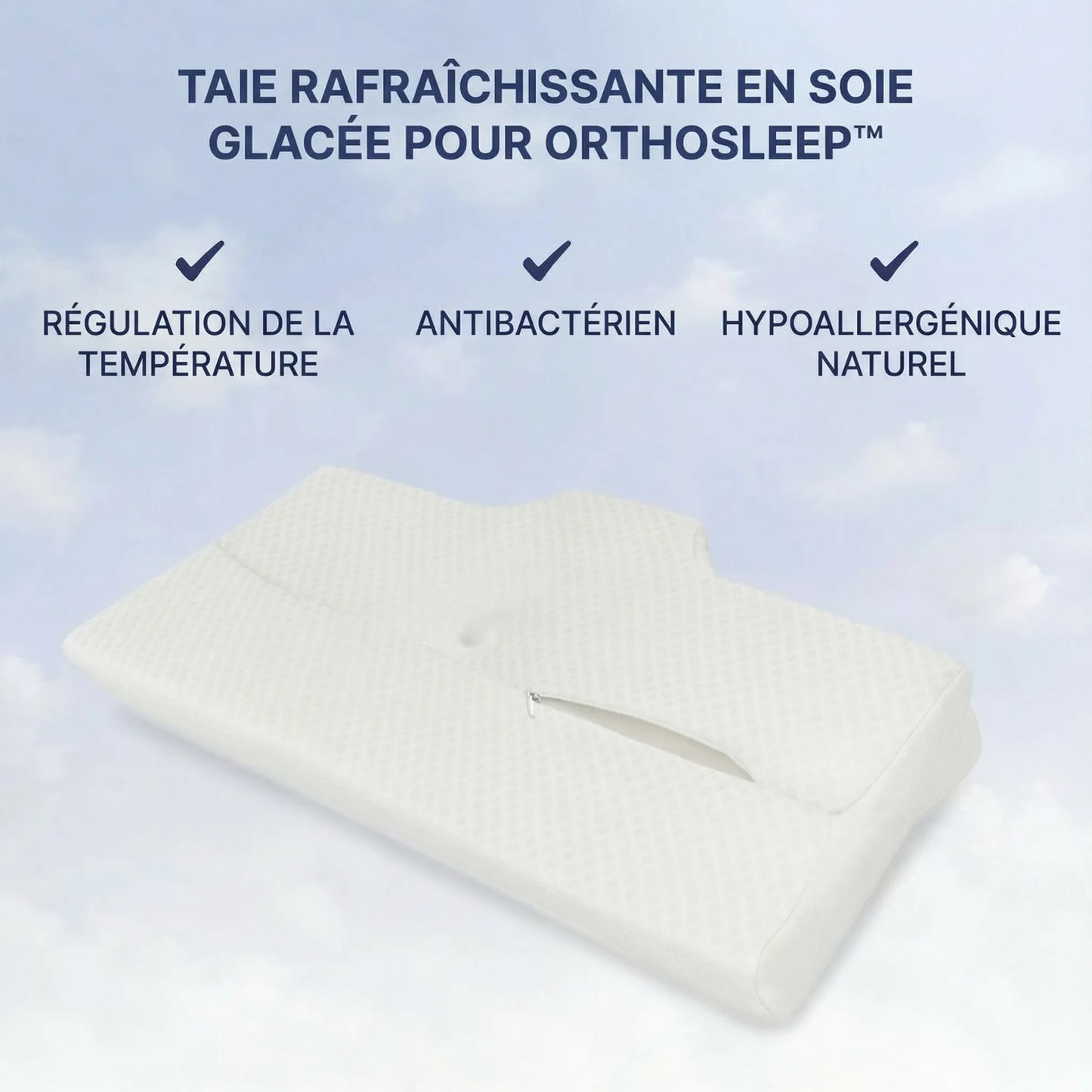 Taie “Ice Silk” effet frais pour OrthoSleep™