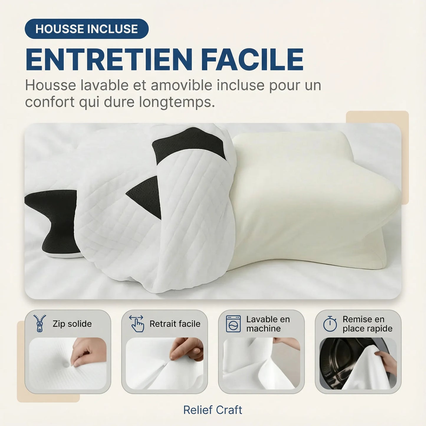 OrthoSleep™ – Soulagement cervical