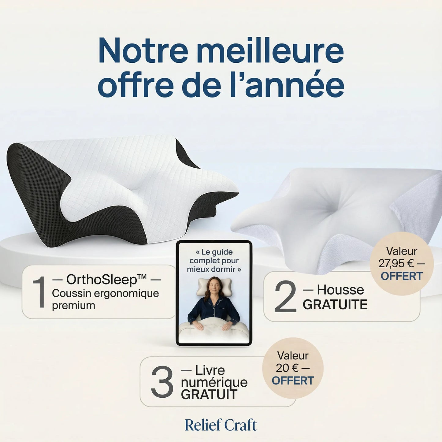 OrthoSleep™ – Soulagement cervical