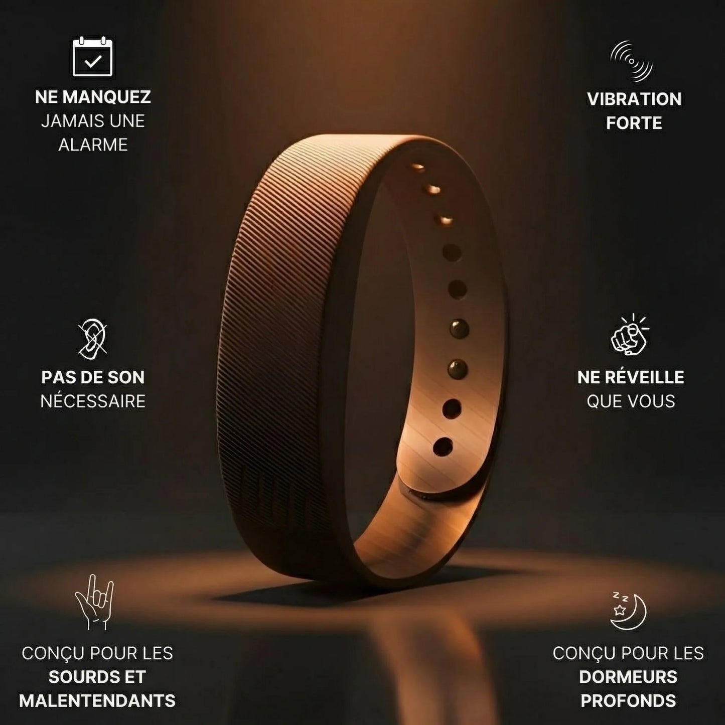 VibraWake - Réveil silencieux pour sourds et malentendants