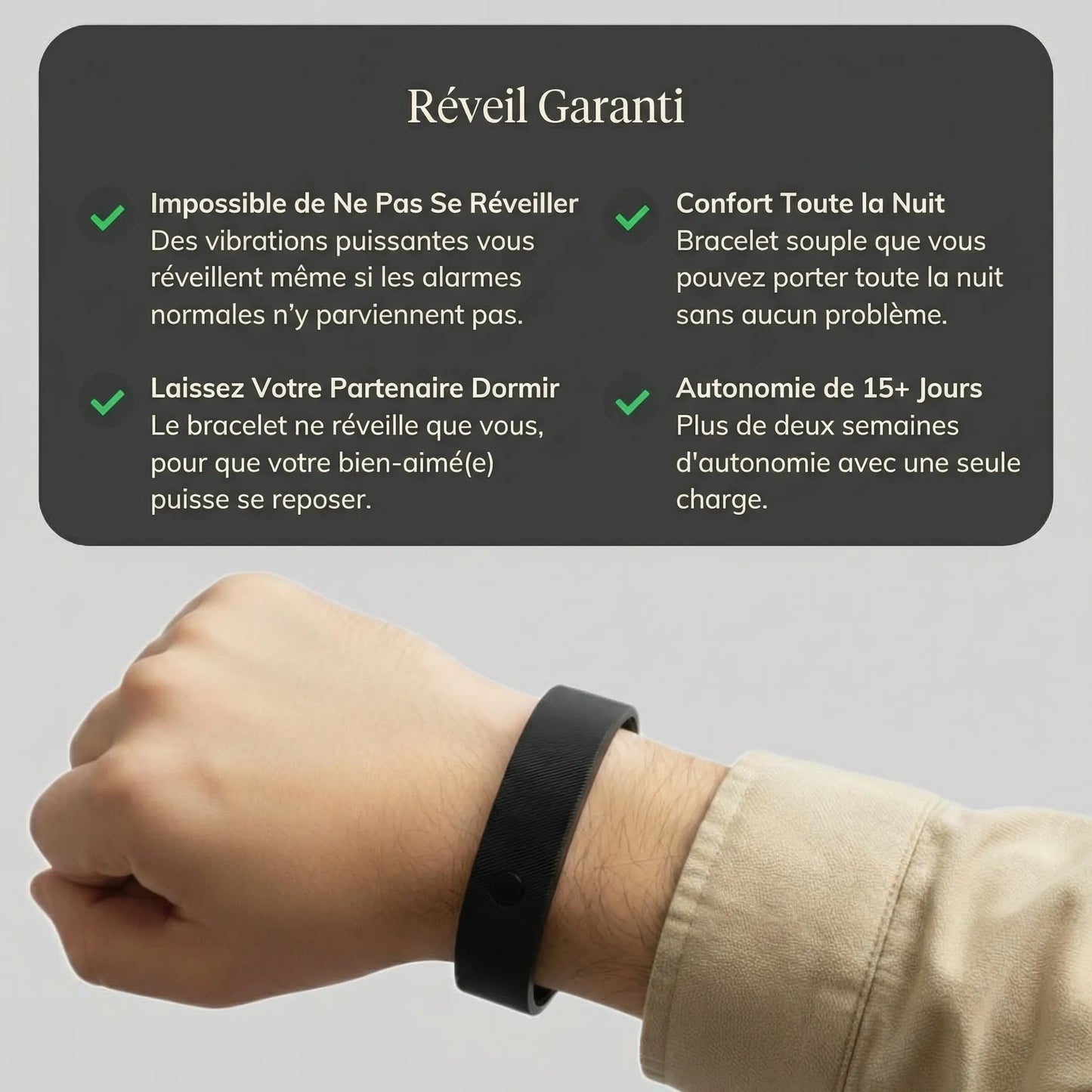 VibraWake - Réveil silencieux pour sourds et malentendants