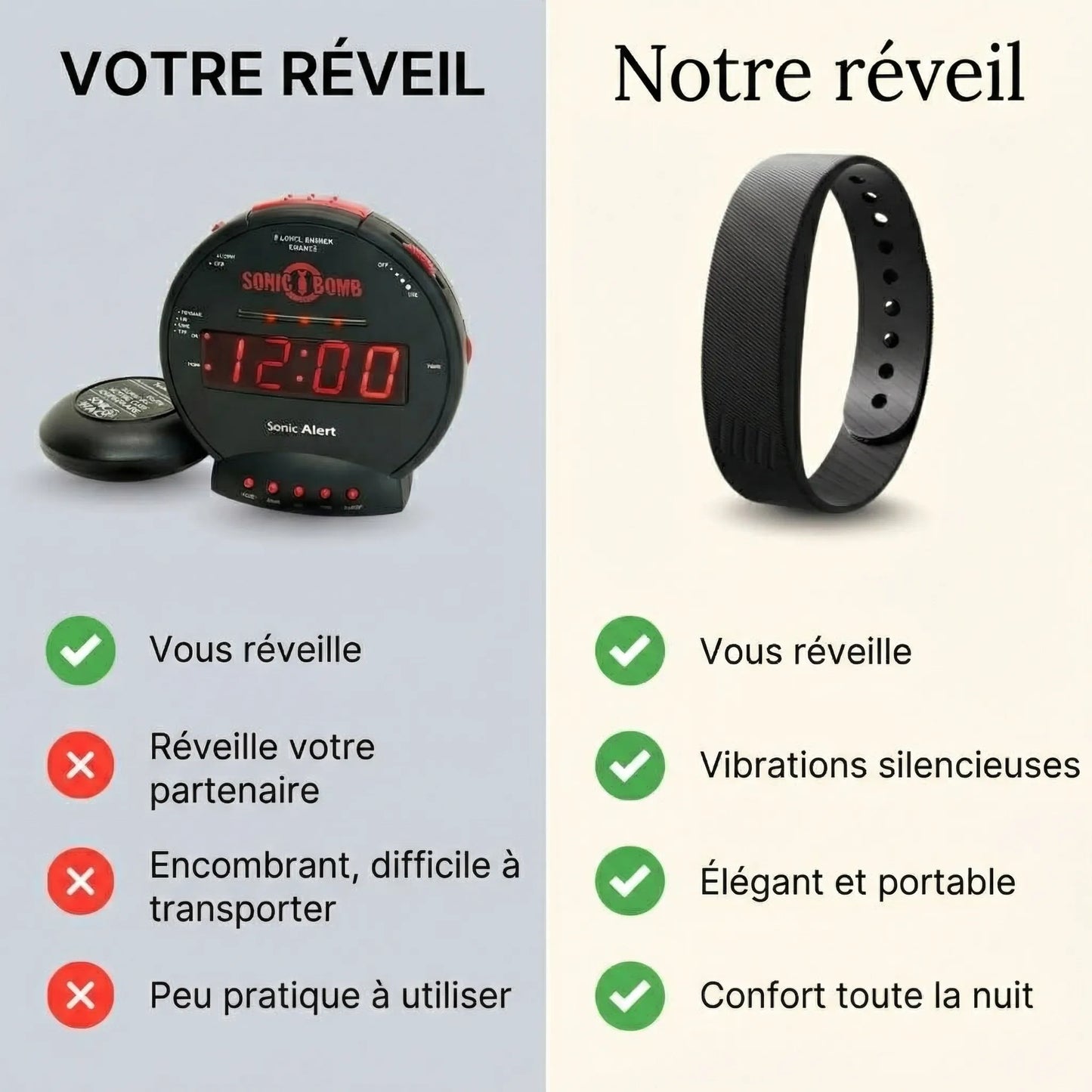 VibraWake - Réveil silencieux pour sourds et malentendants