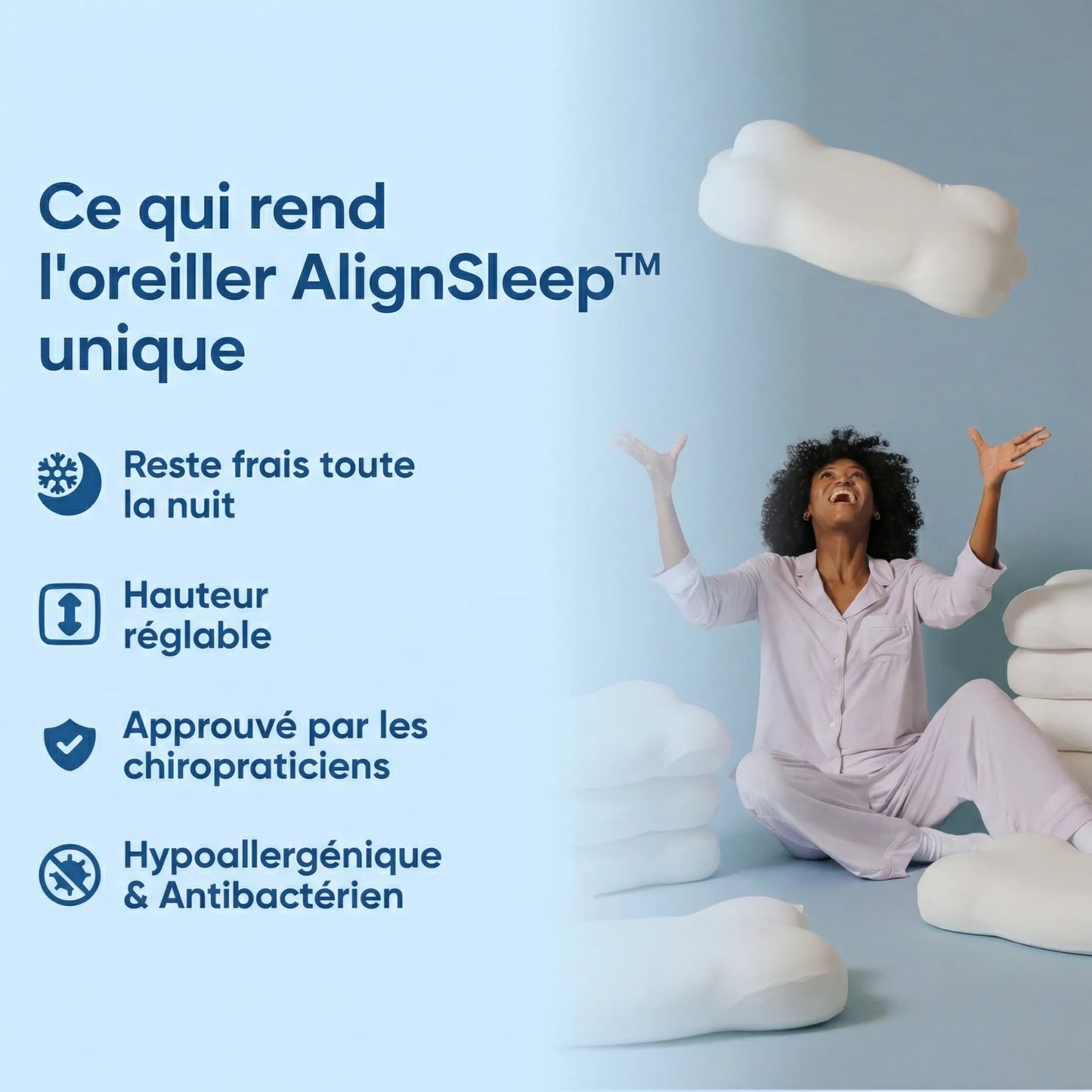 AlignSleep™ - Coussin Ultra-Confort