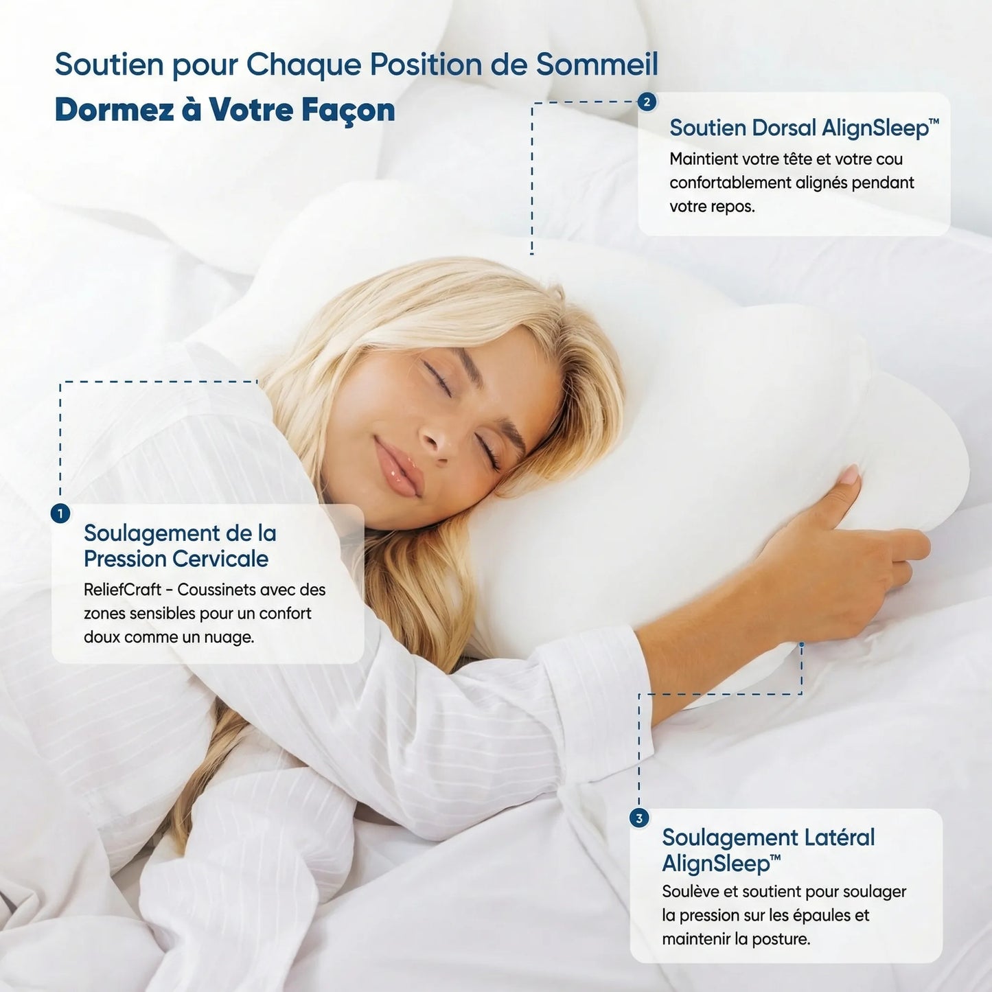AlignSleep™ - Coussin Ultra-Confort