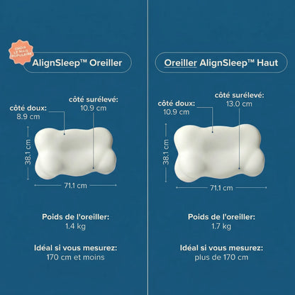 AlignSleep™ - Coussin Ultra-Confort