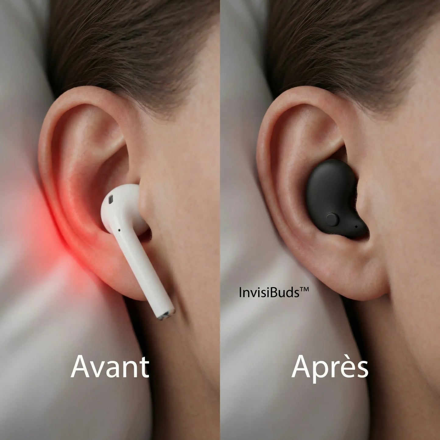 InvisiBuds™ - Écouteurs confortables, sans pression (offre 1+1)